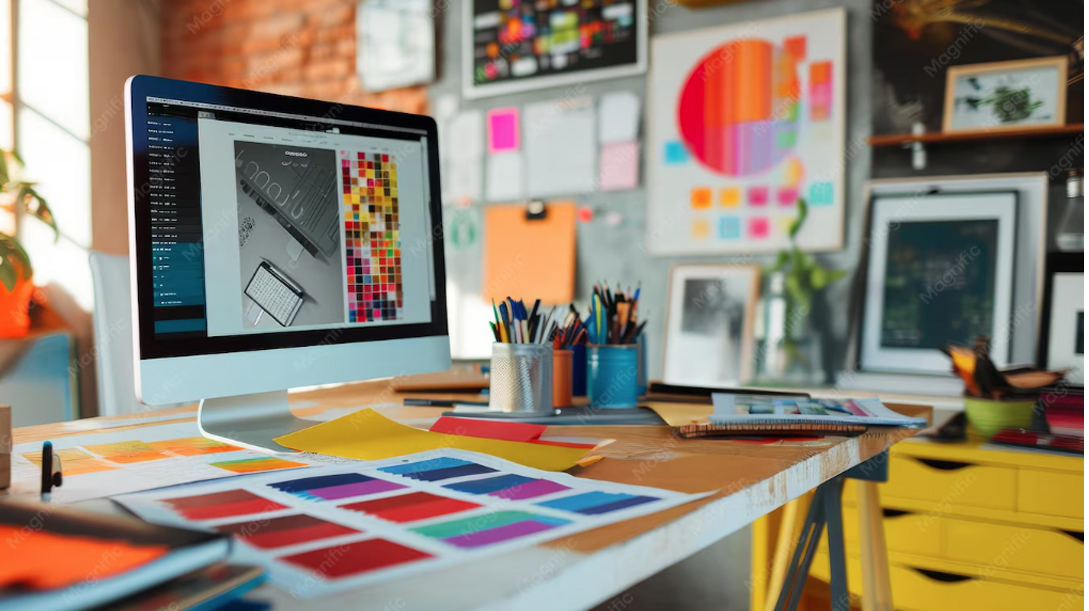 Color swatches used in design work